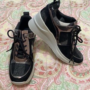 DKNY. Hidden heel sneakers!!  Super cute!!